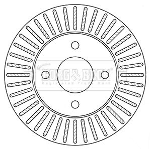 BORG & BECK Тормозной диск BBD5349